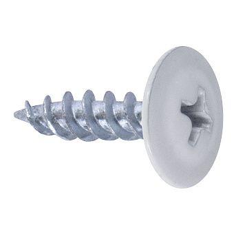 Саморез 4.2х32 с прессшайбой острый цинк RAL 9003 бел. (уп.100шт) Промрукав PR08.9314