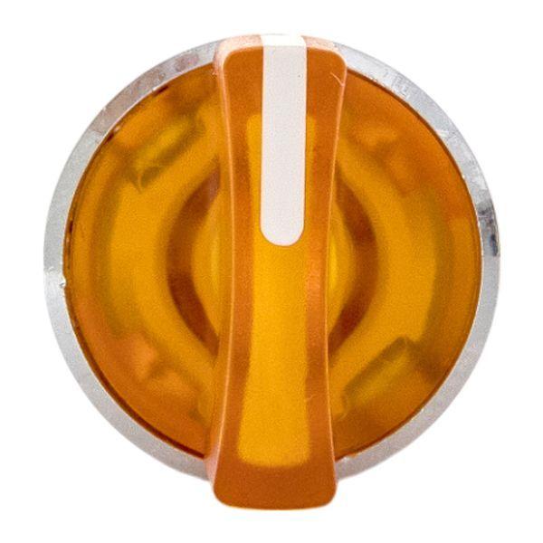 Механизм переключателя исполнительный XB4 IP65 на 3 положения возвратный без фиксации с подсветкой с короткой ручкой желт. EKF XB4BD3L-Y-65