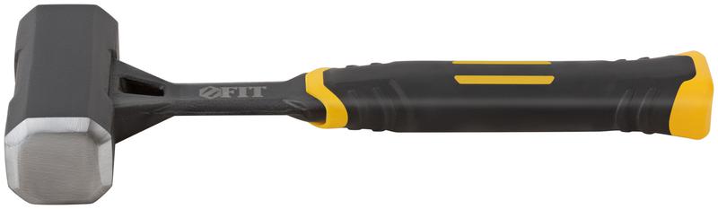 Кувалда кованая 1кг пластик. прорезиненная ручка цельнометал. FIT 45270
