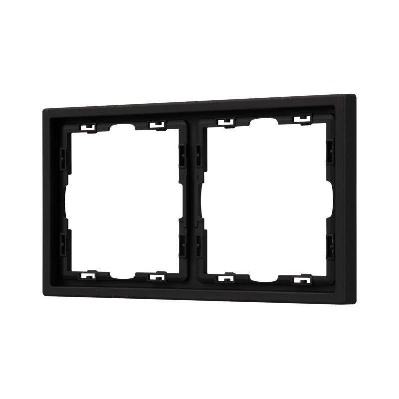 Рамка пластиковая FRM-NOBE-SFPL-2-BK Arlight 054216