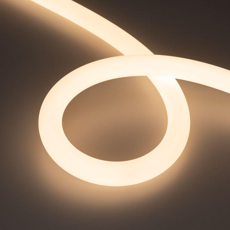 Лента светодиодная MOONLIGHT-SIDE-FP-X1088-D25mm 24V Warm 3000К 20Вт/м IP65 wire x1 боков. вывод кабеля герметичная (уп.5м) Arlight 038868