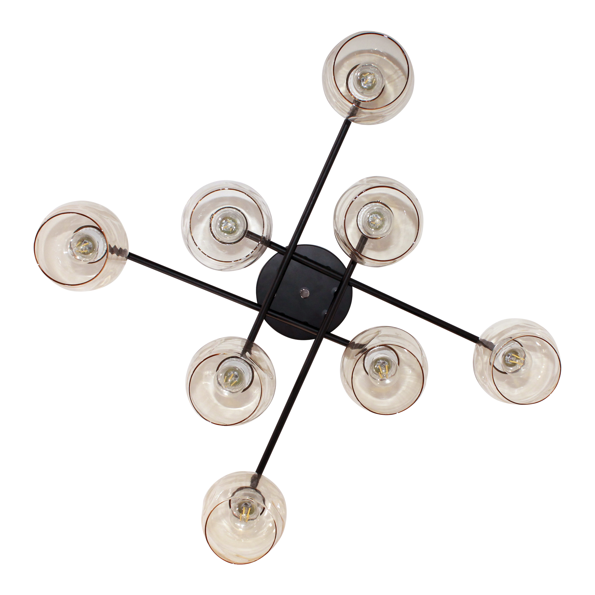 Светильник 11271В-4/8 черн. (Плафон 8268) НПБ 01-8х60-109 Е27 ИУ Светильник потолочный