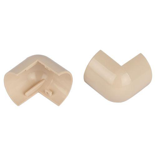 Угол для кабель-канала полукруглого внешн. 30х13мм OC-KK-30-13-B беж. (уп.2шт) Эра Б0064925