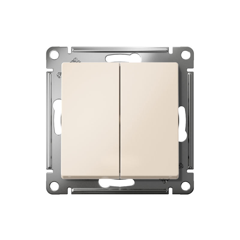 Выключатель 2-кл. СП AtlasDesign 10А IP20 (сх. 5) 10AX механизм беж. SE ATN000251