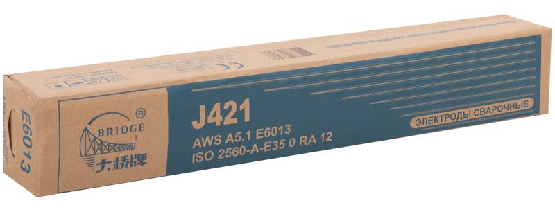 Электрод J421 "Bridge" (аналог ОК46) для низкоуглеродистых сталей 4.0х400мм (коробка 5кг) ВRIDGE 81799