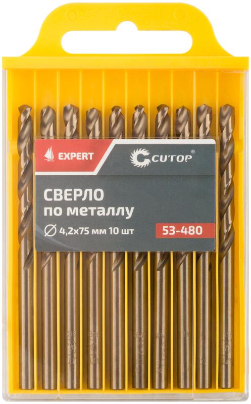 Сверло по металлу EXPERT 4.2х75мм (уп.10шт) Cutop 53-480
