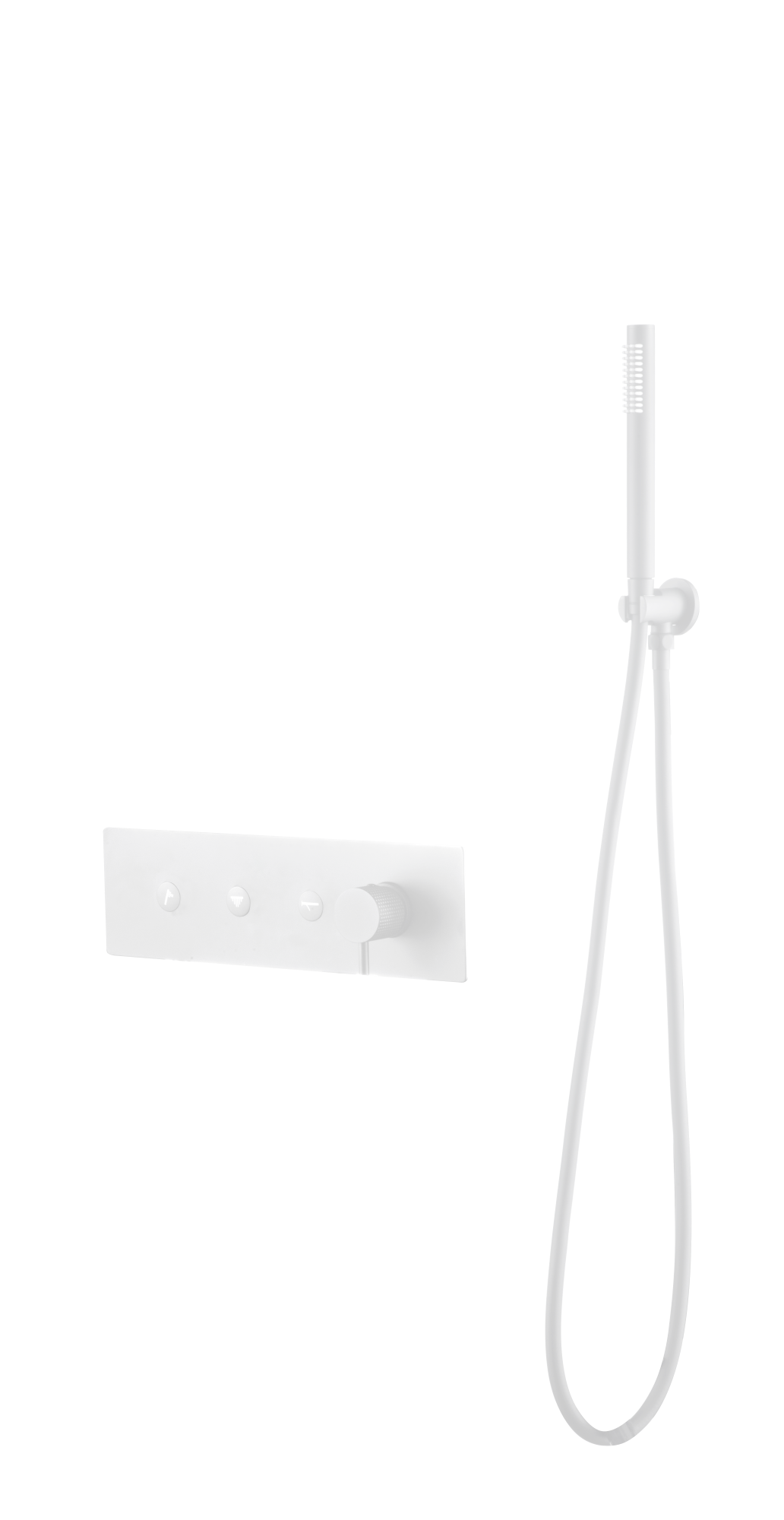 Смеситель FUSION с ручным душем Matt White