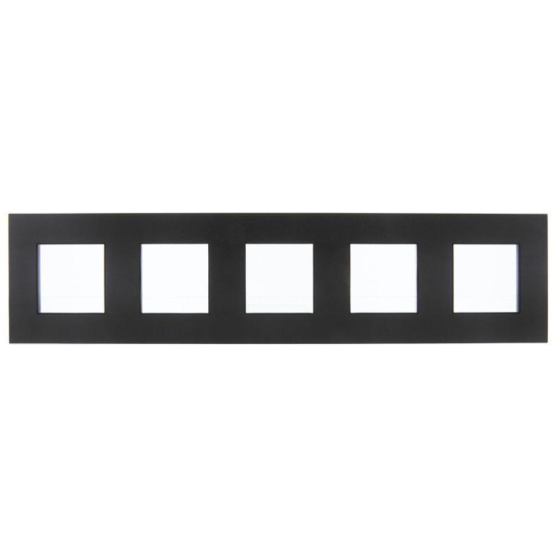 Рамка 5-м SKANDY SK-F35Bl металл черн. IEK SK-M52-M-K02