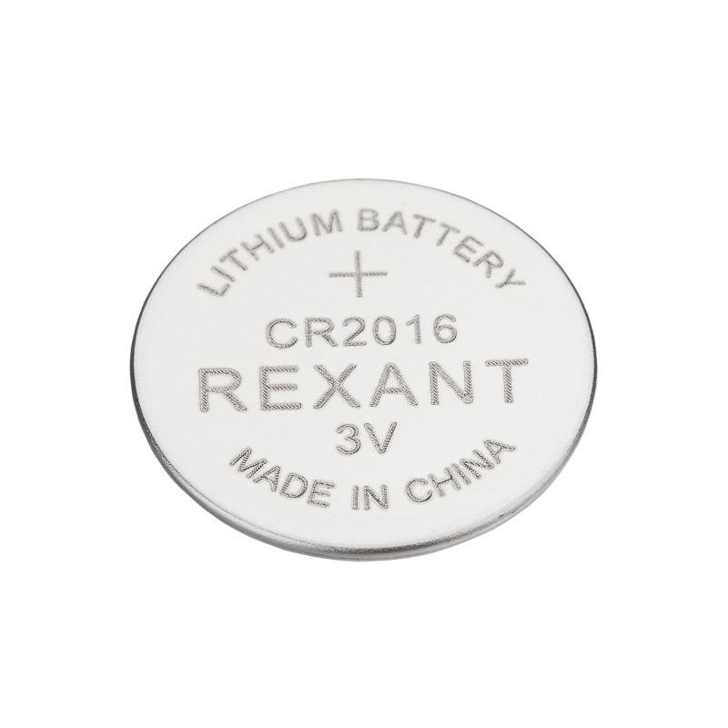 Элемент питания литиевый CR2016 3В (блист.5шт) Rexant 39-1106