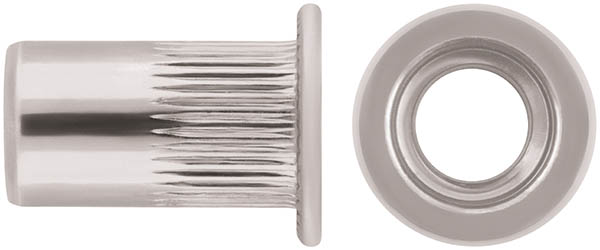 Заклепки резьбовые, стальные, стандартный бортик М6, 100 шт Пром