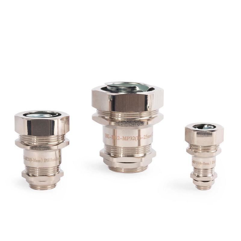 Ввод кабельный для металлорукава ВК-М25(13-18мм)-МР20 латунный Fortisflex 89196