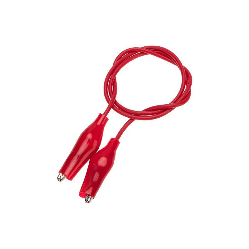 Зажим "крокодил" 5А 40мм с проводом 10 пар Rexant 16-0036