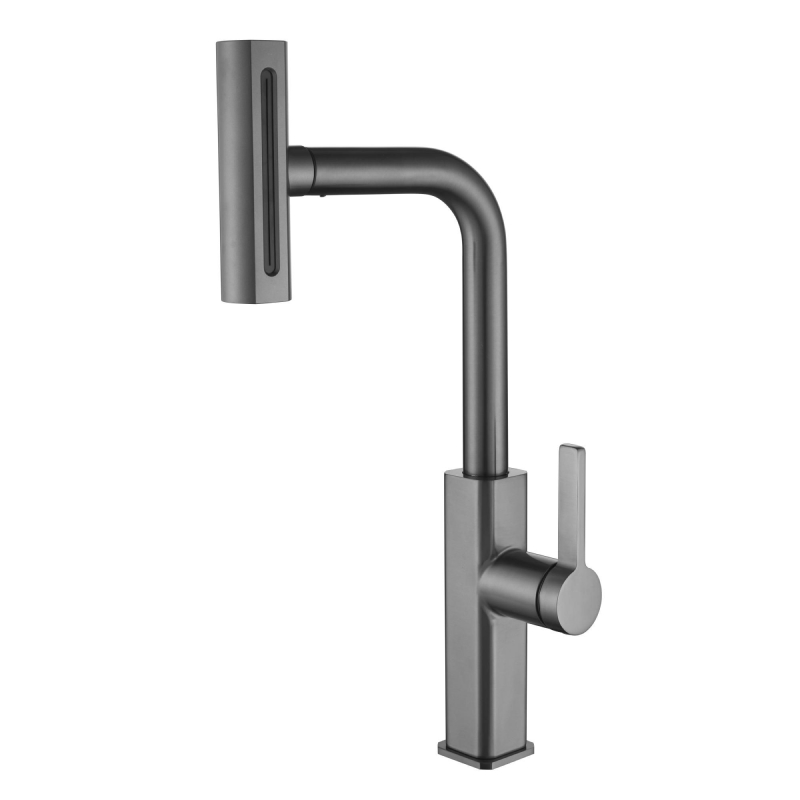 Смеситель для кухни Fmark FS8266Q, графит