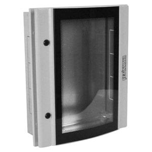 Корпус щита распределительного 600х600х100мм монтажн. панель встраив. прозр. дверца из гнутого стекла метал. сер. Cetinkaya Pano CPD6006010SAM
