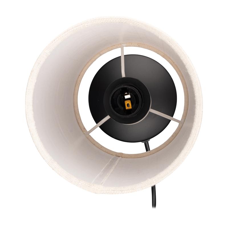 Светильник настольный JH3-01-iv E14 IP20 110х110х310мм метал.; ткань; PVC-пластик беж. JazzWay 5062351