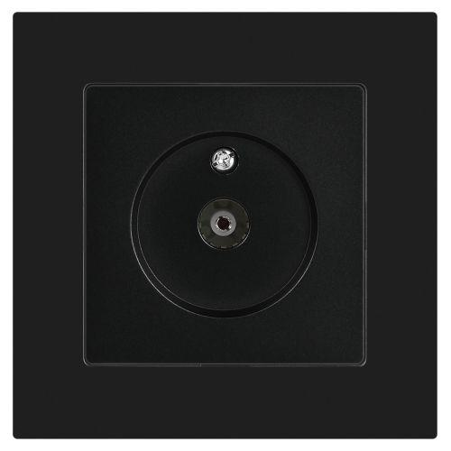 Розетка телевизионная одиночная TV СП Accent 6-301-05 IP20 антрацит Intro