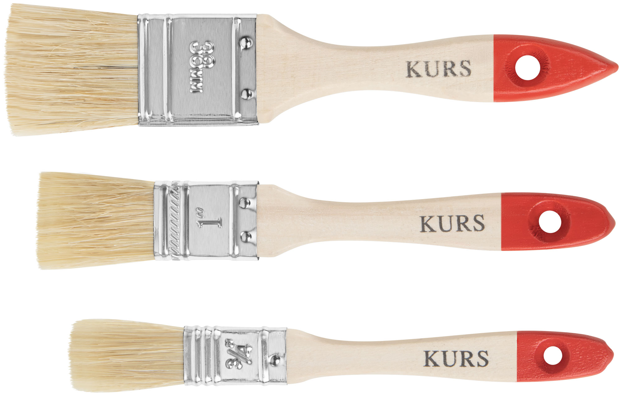 Набор кистей "Оптима" 3 шт. (19, 25, 38 мм)