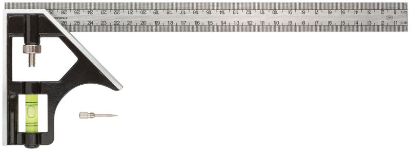 Угольник 300мм с уровнем FIT 19703