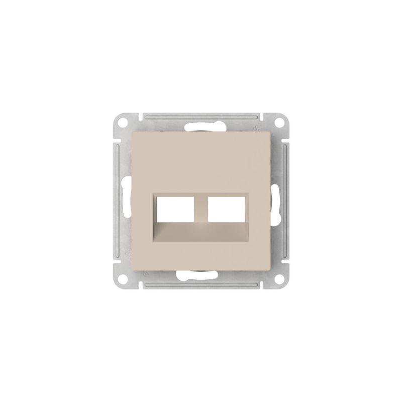 Накладка двойная AtlasDesign для информационных функций типа Keystone песочн. SE ATN001290