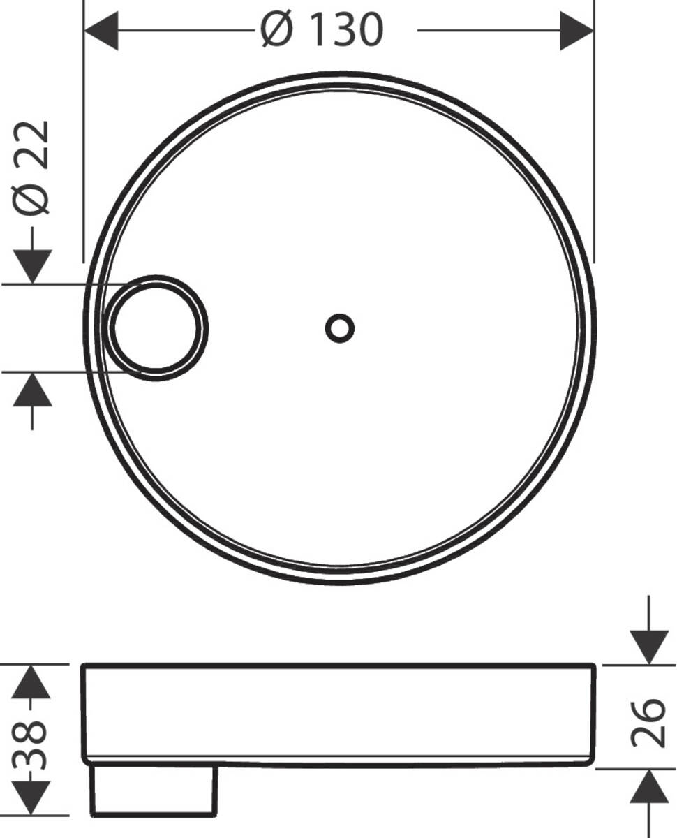 Мыльница Hansgrohe Cassetta 28679000