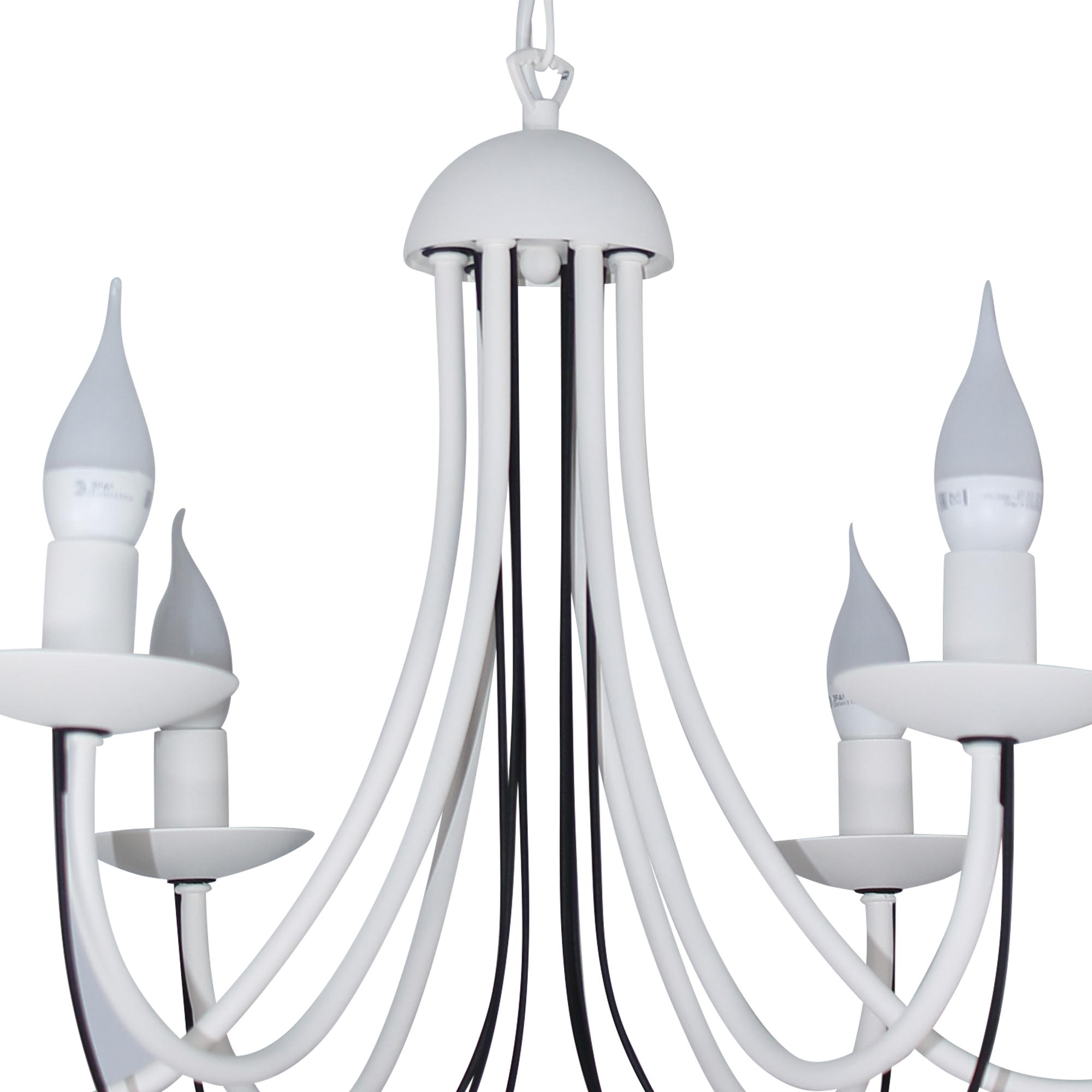 Светильник подвесной Астра 261 бел.муар. черн.муар. НСБ 01-6х60-106 Е14