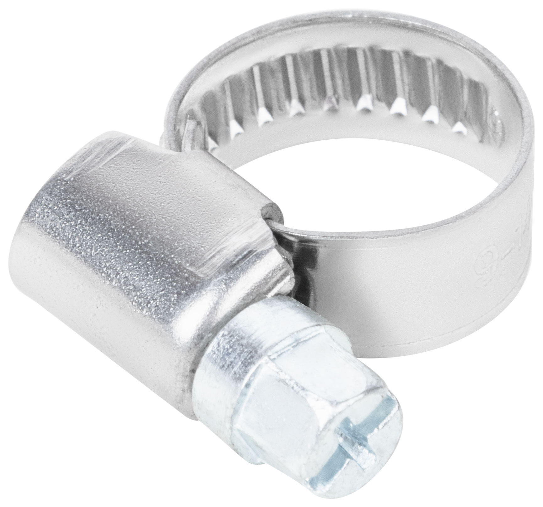 Хомут обжимной накатной, ширина 9 мм, нерж.сталь   9-14 мм