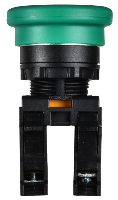 Кнопка "Грибок" d22мм 1НО+1НЗ MASTER с фиксацией зел. IEK MI-BG60-11M-3-21-K06