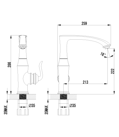 Смеситель для кухонной мойки Lemark Brava (LM4705G)