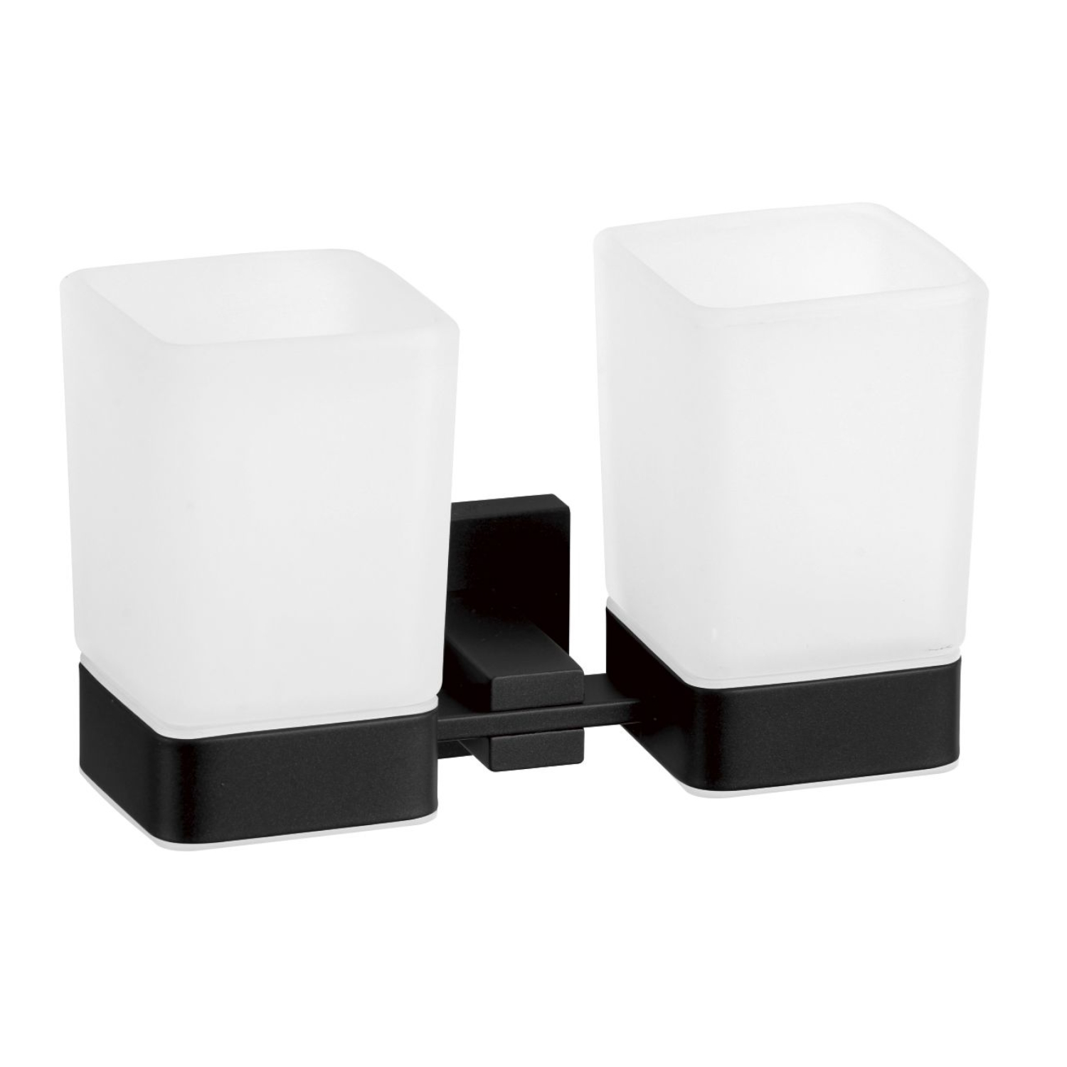 Стакан для ванной комнаты двойной Savol S-06568H, черный