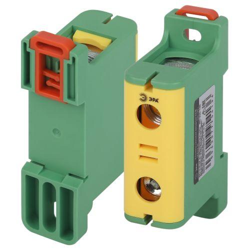 Клемма силовая вводная КСВ NO-224-130 (KE62.3) 16-95кв.мм PE желт./зел. Эра Б0065606