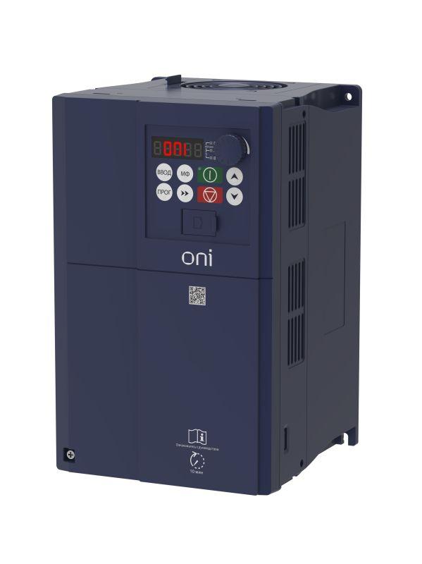 Преобразователь частоты FC-431 380В 3Ф 7.5-11кВт 17-25А встроен. тормозной модуль ONI FC-431-33-075G11PT