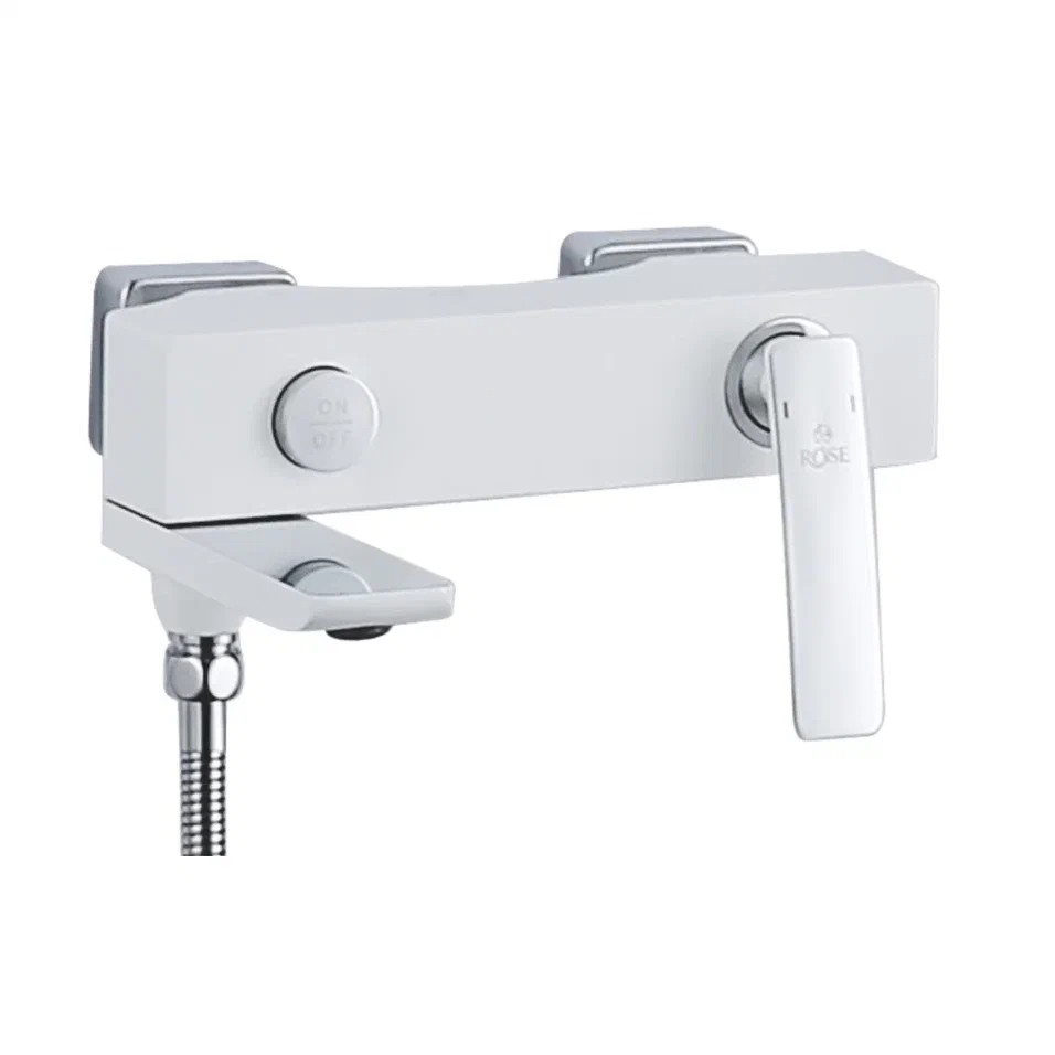 Смеситель для ванны Rose R2702F, белый/хром