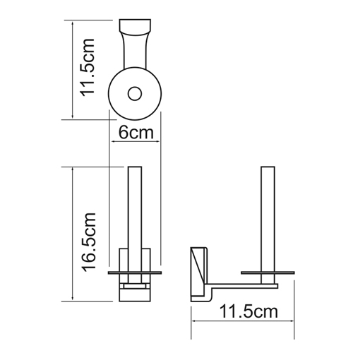 Держатель туалетной бумаги WasserKRAFT Leine K-5097