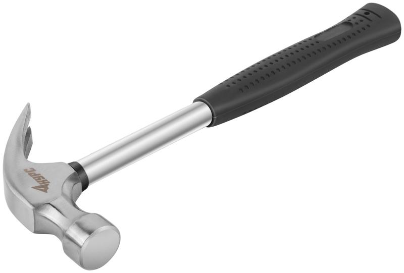 Молоток-гвоздодер 27мм 450г метал. ручка; резинов. рукоятка КУРС 44613
