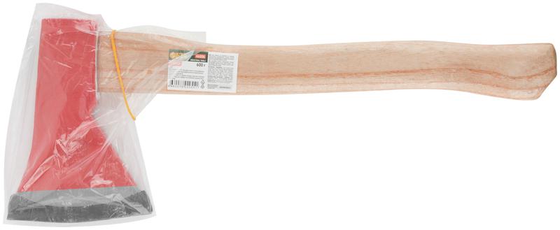 Топор 600г деревянная ручка; кованая усилен. сталь FIT 46006