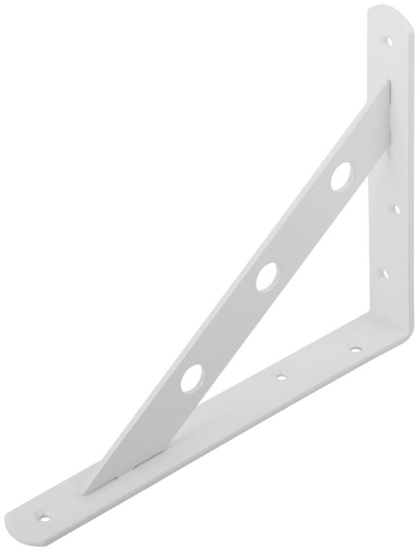 Уголок-кронштейн усиленный 200х150мм бел. КУРС 66103