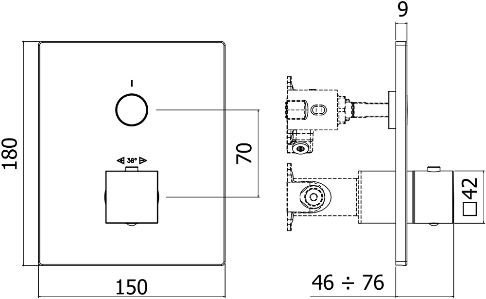 Смеситель для душа Paffoni Compact Box CPT513CR