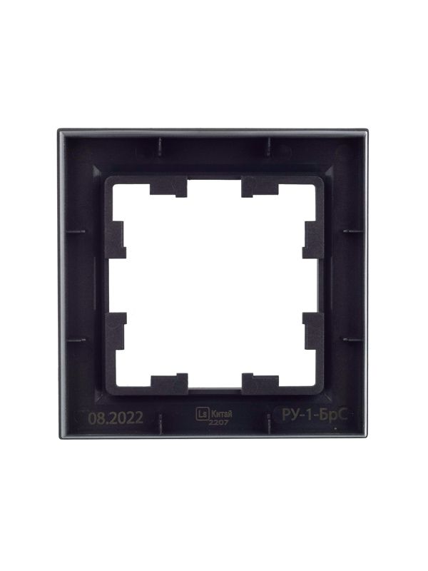 Рамка 1-м BRITE РУ-1-БрС сталь IEK BR-M12-K46