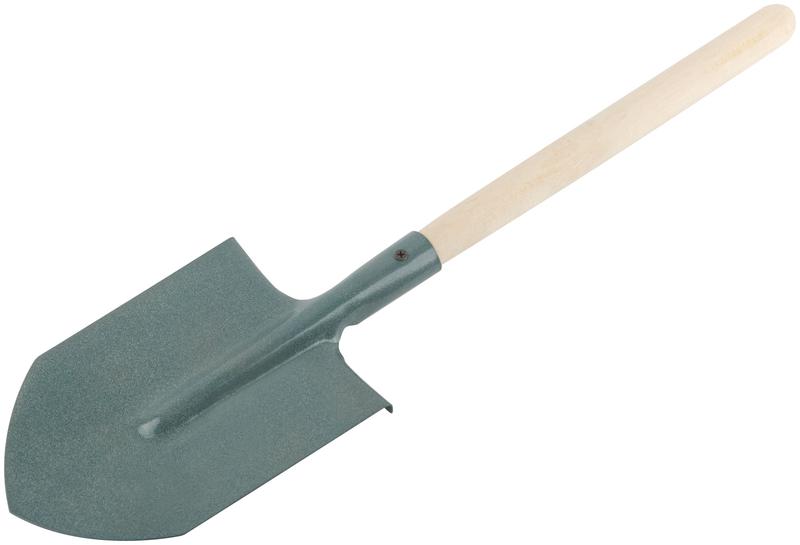 Лопатка туристическая 145х210х580мм с деревянным черенком 77232