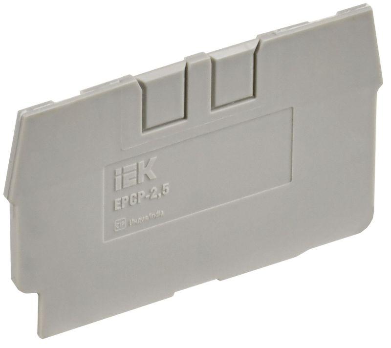 Заглушка для CP 2.5кв.мм сер. IEK YCT20-00-K03-002-ZGL