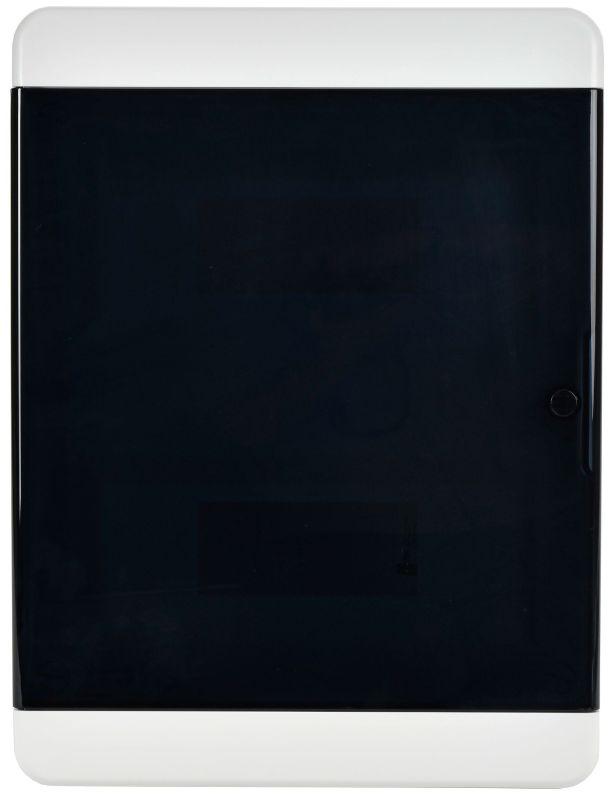 Корпус ЩРВ-П-24 TEKFOR IP41 черн. прозр. дверь пластик. IEK TF5-KP12-V-24-41-K01-K03
