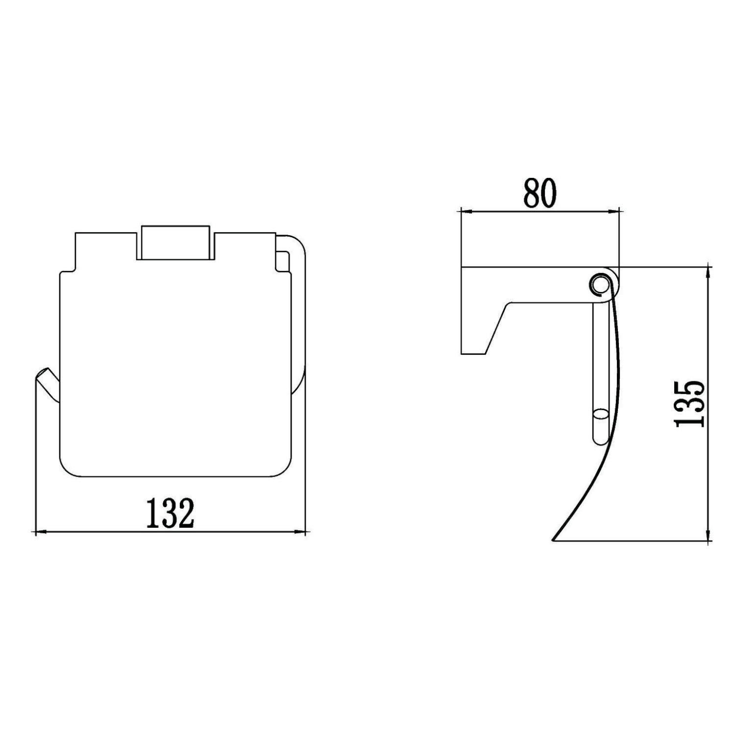 Держатель для туалетной бумаги Savol S-007351, хром