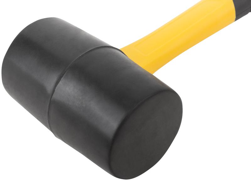 Киянка 60мм 450г фибергласовая ручка резинов. FIT 45513