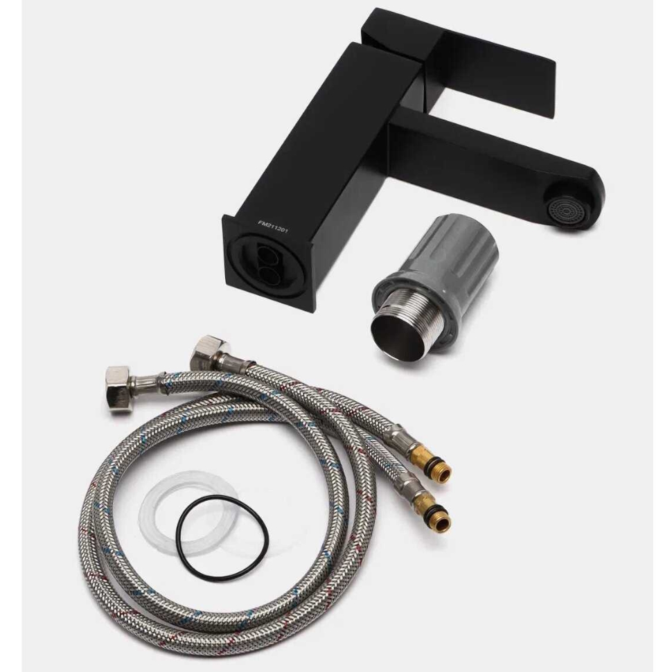 Смеситель для раковины Fmark FS8101H, черный