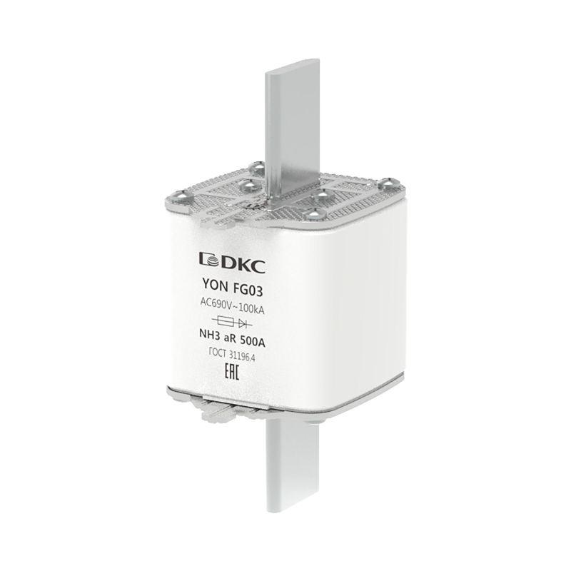 Предохранитель YON ножевого типа FG3 500А 690В хар-ка aR DKC 1FG03-0500-690V-AR