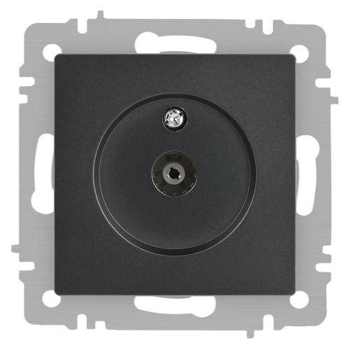 Розетка телевизионная одиночная TV СП Accent 6-301-07 IP20 графит Intro Б0063614