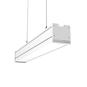 Светильник светодиодный Mercury Pro GL 523х66х68 8Вт 3000К CRI90 подвесной/накладной рассеив. опал закал. стекло RAL9003 бел. муар с декоративным проводом 2м и комплектом подвесов 2м диммер DALI VARTON V1-R0-0R256-31GOD-5400830