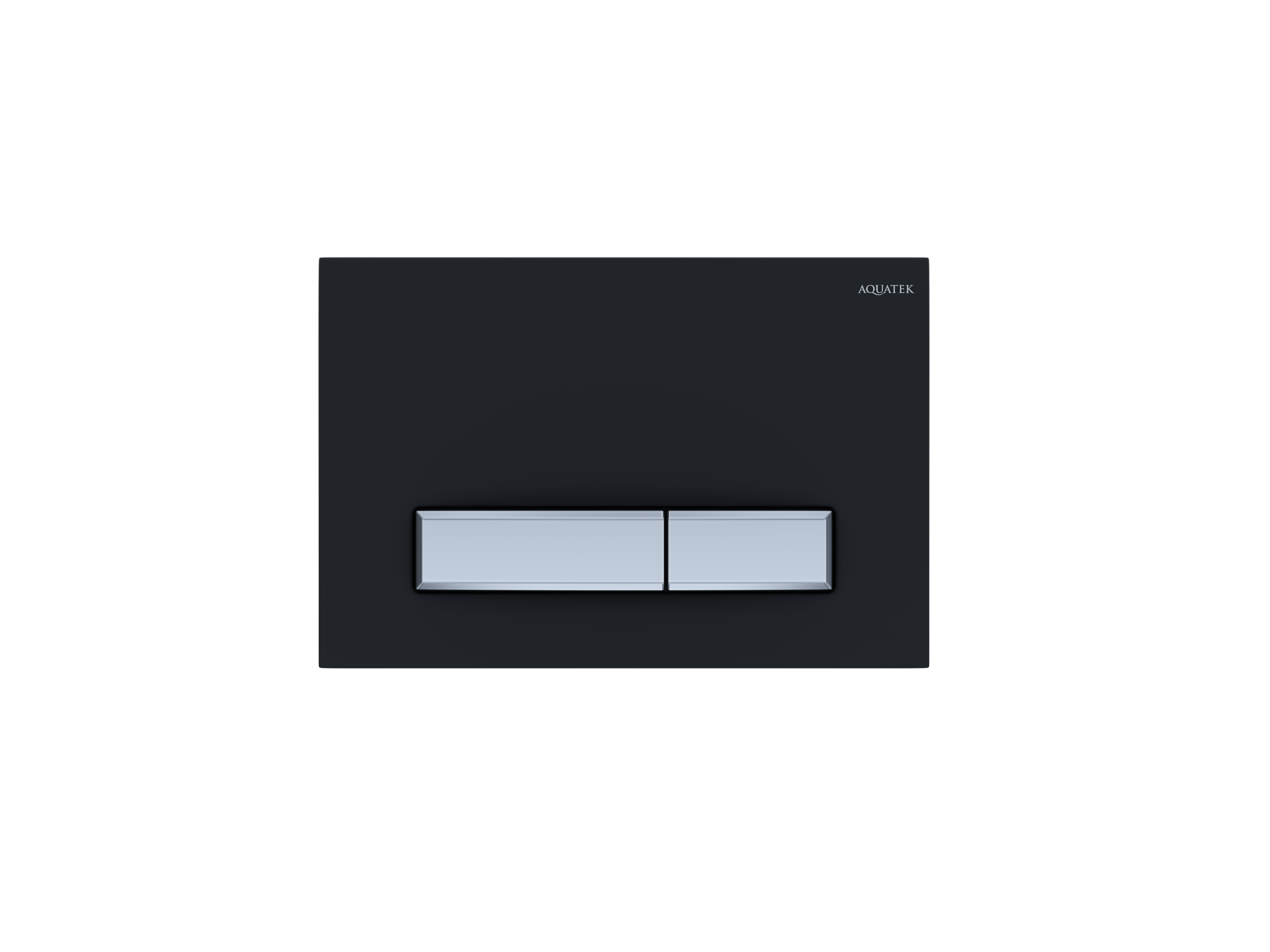 Панель смыва Aquatek Slim Черная матовая (клавиши прямоугольные никель) KDI-0000026