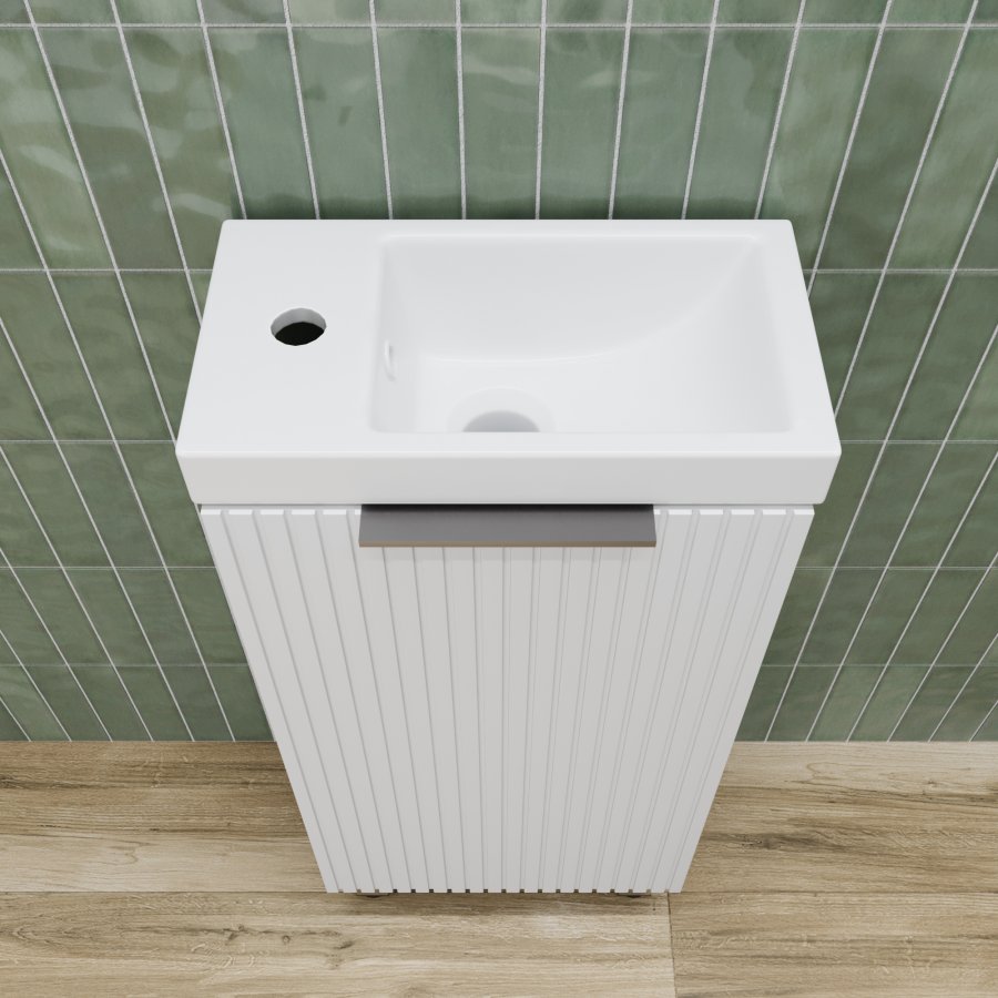 Тумба напольная "СОЛО" универсальная (Como 40) Белый Софт