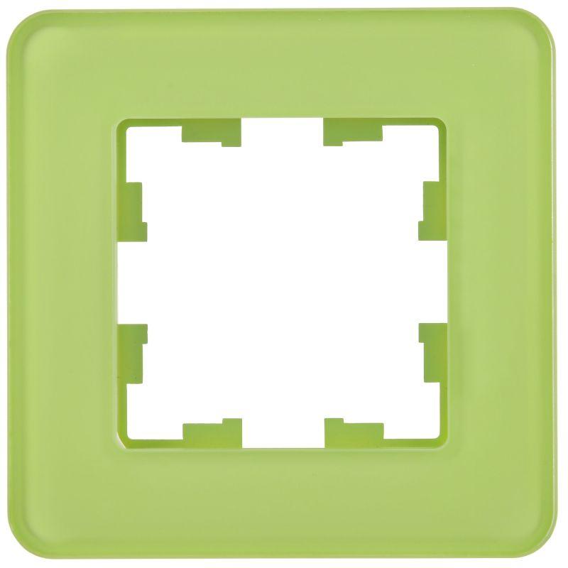 Рамка 1-м BRITE РУ-1-2-Бр стекло эко грин RE IEK BR-M12-G-41-K06